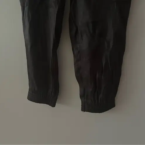 Anthropologie Shimmer Cargo Joggers Gray Metallic Size Medium