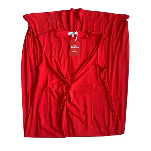Old Navy The Occasion By  Red Twist Front Maxi Dress