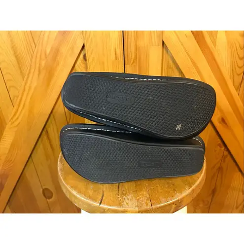 Alegria Black Embossed Rose Vale Boots Size EU 38 US 7.5-8 Shearling Leather