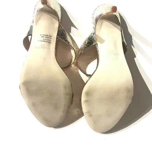Steve Madden Metallic Gold Heels Size 8
