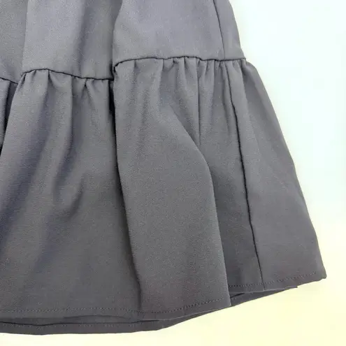 Pomander Place X Tuckernuck Navy Blue Crepe Kenzo Dress Tiered Ruffle Coastal Size M