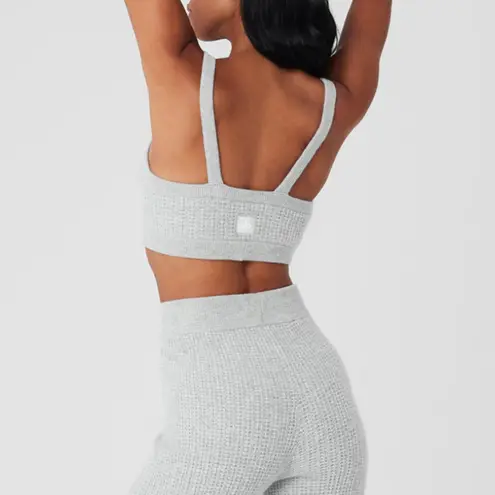 Alo Yoga  Cashmere Plush Waffle V-Neck Bra Size M