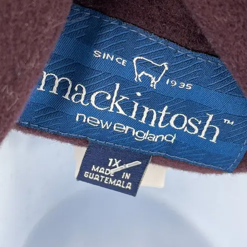 Mackintosh Wool Long Sleeve Pea Coat Plus Size Jacket 1X 21487W