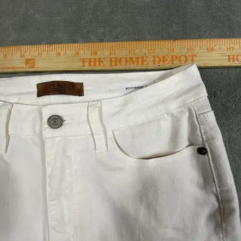 Judy Blue Los Angeles Jeans Women's 7/28 Ivory Boyfriend Fit High Rise Stretch