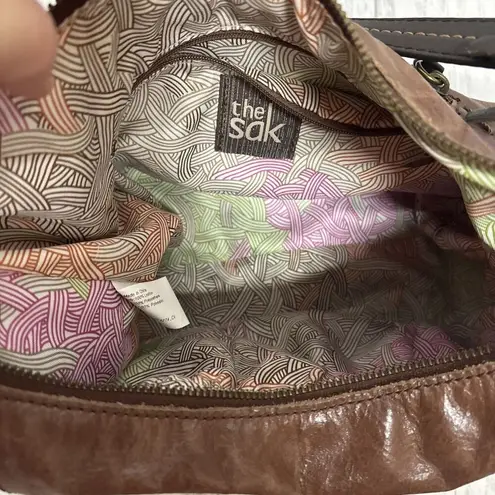 The Sak Womens Hobo Patchwork Leather Bag EUC