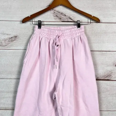 frankie's bikinis Frankie Shop Womens Sweatpants Sz S Pink Cotton High Rise Elastic Waist Jogger