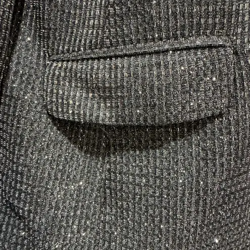 Know One Cares Metallic Blazer Medium | Double Breasted Sparkle Jacket