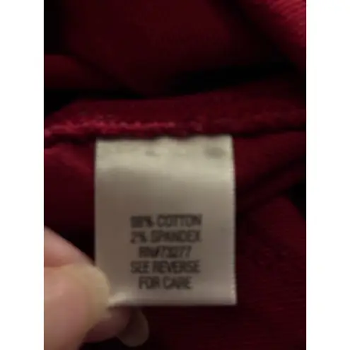 Dana Buchman Red Denim Jeans Size 10 Women's Straight Leg Casual Pants