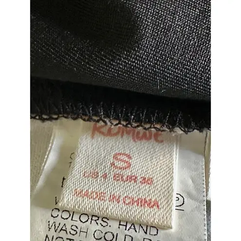 Graphic Print Corset Top Buckle Strap Sleeveless Party Clubwear Sexy Size S Black