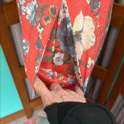 Bellamie Floral Coral Maxi Dress with pockets!