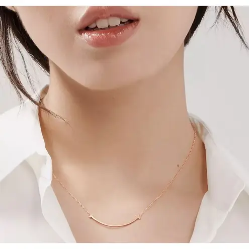 Boutique Bar Necklace Rose Gold Filled K18 Necklace, 16-18"