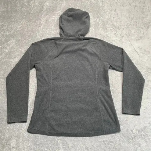 REI Hoodie Womens Large Grey Full Zip Fleece Layering Outdoor Performance Hiking Gray