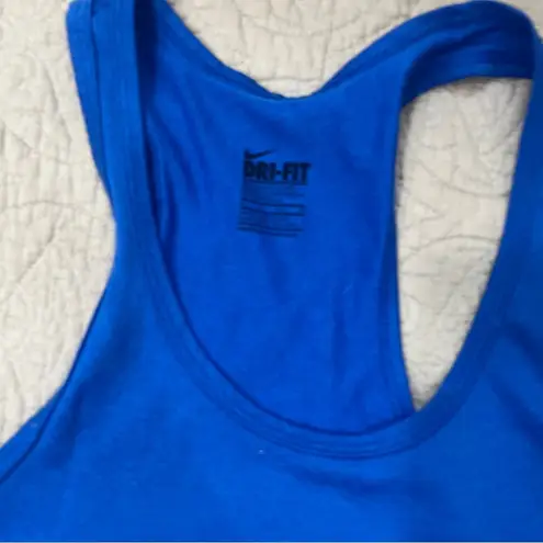 Nike  Dri-Fit Blue Running Workout Tank