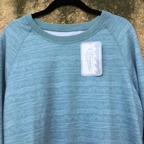 NWT Reel Life Super Soft Bayfront Sweatshirt M Blue Size M