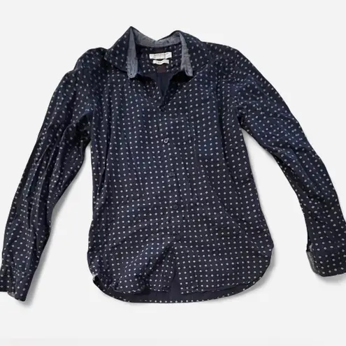 Denim & Flower Slim Fit Men’s Button Down Long Sleeve Shirt, Size Small