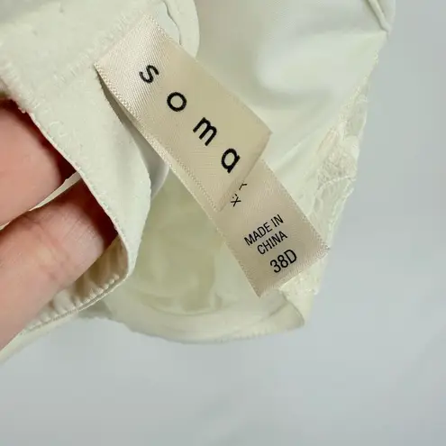 Soma C5 Cami Style Lace Cream Underwire Bra Size 38D