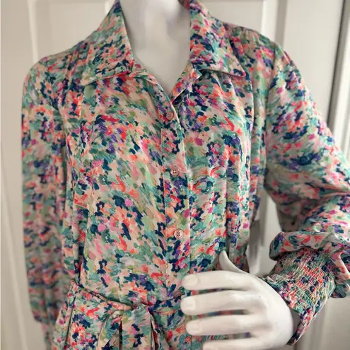 Veronica M Button Up Shirt Dress-Size Large. E77