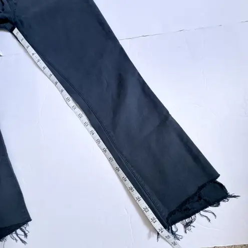 Mother The Insider Crop Step Fray Jeans Black So Far Gone 26