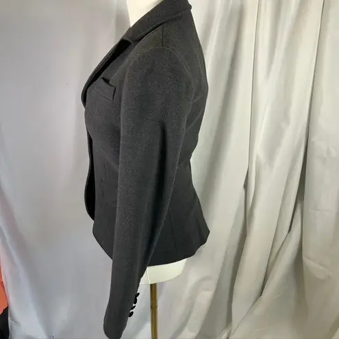 Daniel Cremieux Cremieux Gray Wool Blend Blazer Jacket Women's 0 Business Career Tailored Fitted - Image 6