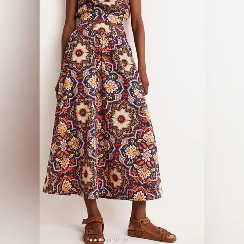 BODEN Pull On Cotton Midi Skirt Size 6