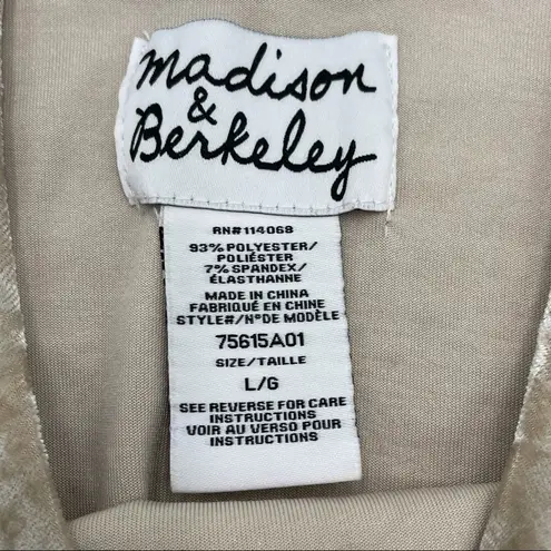 Madison & Berkeley Ruffle Velvet Top Skinny Straps