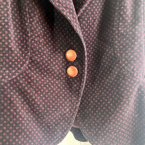 Jak & Rae Peplum Velvet Puff Sleeve Blazer Size 4 Purple