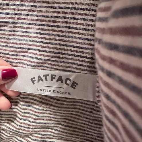 FatFace United Kingdom Blue Quilted Button Zip Jacket Size US 2 Coat Outdoors