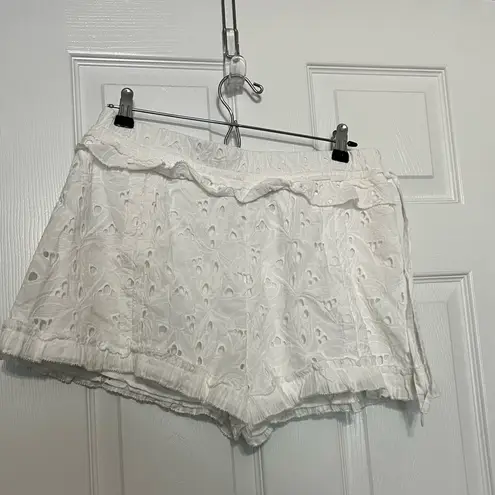 IRO Mikos Broderie Anglaise Cotton Shorts