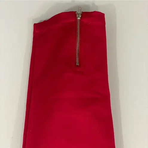 superdown NWT  Maisie Zip Back Skinny Pants Red Size SMALL