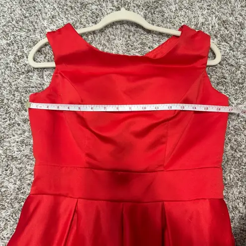 Hebeos  red prom dress with sleeves size 6