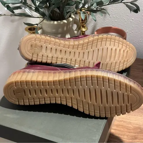 Spring Step 42 Nespea Ankle Comfort Wedge Booties Burgundy Leather Western NIB