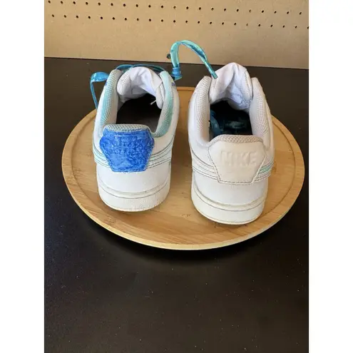 Court Vision Low White Casual Shoes Sneakers Size 6.5 Women's Painted***