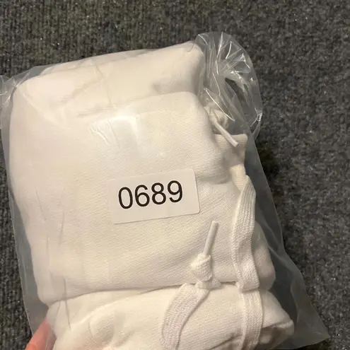 Victoria's Secret  Pink Jogger Pants Womens 2XL White Graphic Relaxed‎ Drawstring