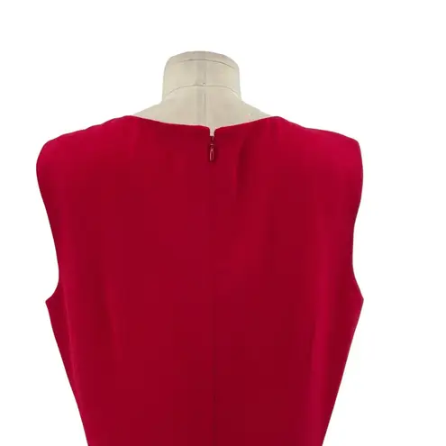 Dress the Population Elle Sweetheart Neck Sheath Midi Dress Garnet Red Size XXL