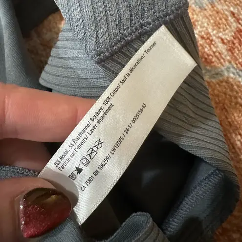 Lululemon  softstreme cropped ribbed tank in Belgian blue size 14 style W1EDFS