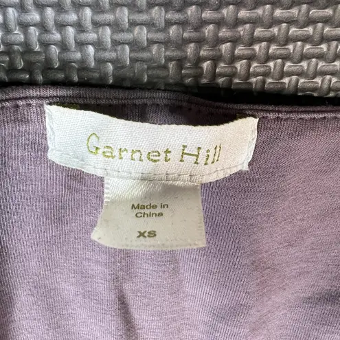 Garnet Hill Y2K Knit Dress Baby Doll Casual Purple Size XS TAG