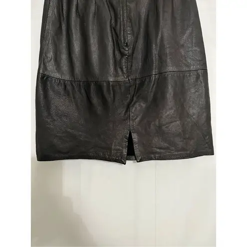 Patricia Wolf vintage leather skirt Size 12