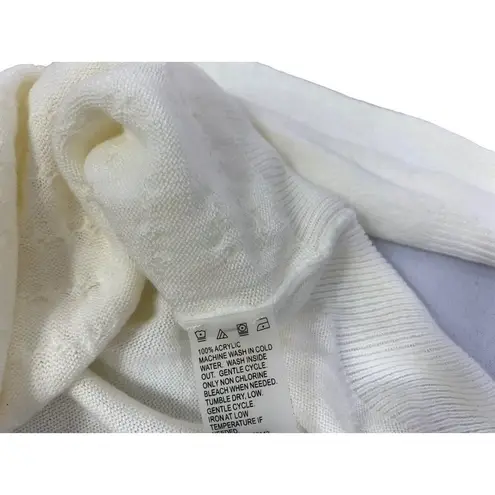 Allison Daley Women's Cream Mock Neck Sweater Top