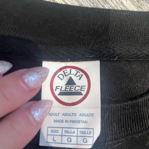 Delta Fleece Unisex Large Black Christmas Groot Sweatshirt Ugly Sweater