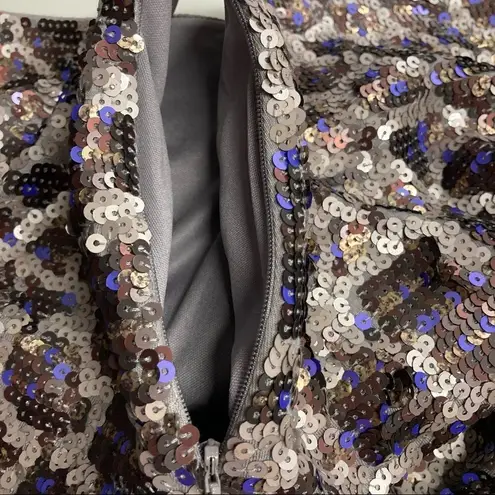 EXPRESS , Women’s Small/Petite,Sequined, ring accents, metallic , Purple Skirt‎