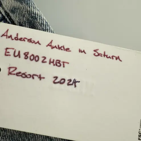 Edwin Jeans Size 26 NWT Anderson Ankle 90s Saturn Acid Wash Denim High Rise Blue