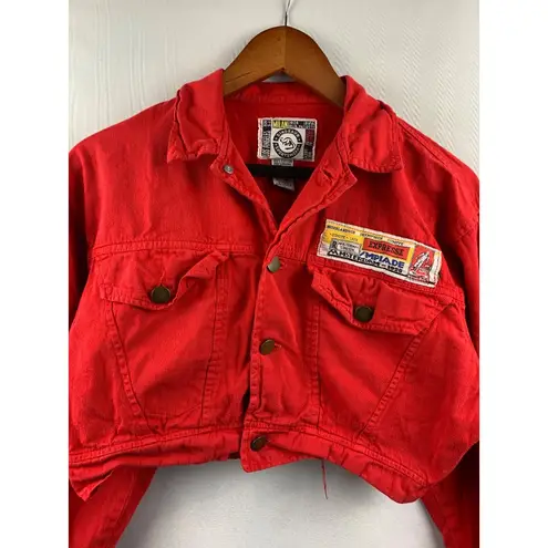 Women's Dinosaur Sportswear Red Cotton Small Vest Size 1