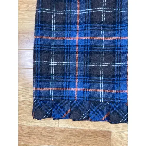 CAbi * Chilly Chantilly Plaid Pencil Skirt Womens Size 8 Wool Blend Fall Winter