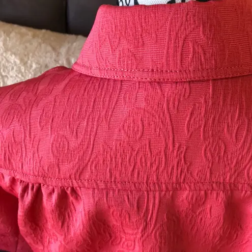 Laura Ashley Pink 3/4 Sleeve Blazer Jacket Size M