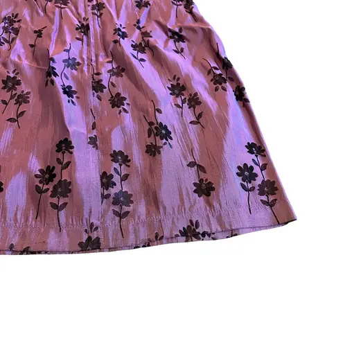 Dawn Joy Retro Y2K 2000s Sheath Mini Dress Floral Print Party Size Medium NWT Purple