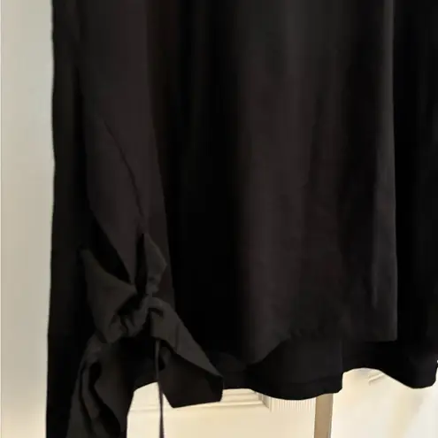 Joe Fresh  Black Short Sleeve Top with Bow Accents - Image 4