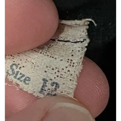 Vintage Knit Half Sleeve Striped Sweater Dress Elastic Ruched Waist Size 12 Black