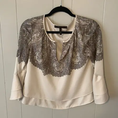 BCBGMAXAZRIA  Hanelli Blouse Size Small