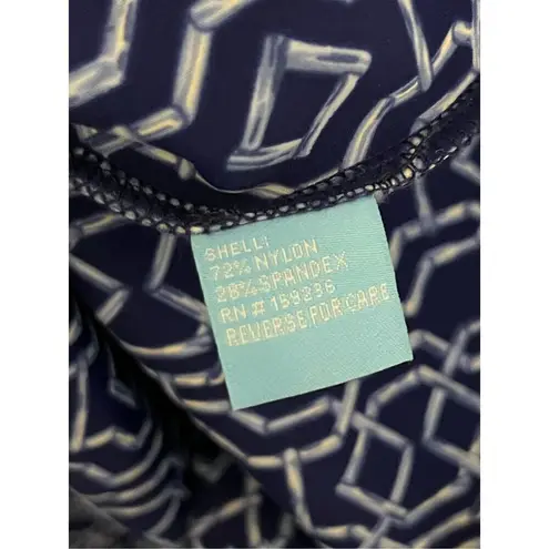 J. McLaughlin Duffy Sheath Dress Queen Palm Rattan Blue Print XS/ S