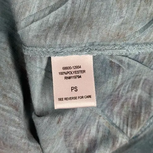 Unity Shirt Womens Small Petite Blue Butterfly‎ Sublimation Blouse Ruched Y2K Size undefined